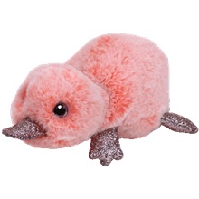 BOOS plüss figura WILMA, 15 cm - rózsaszín kacsacsőrű emlős (3)