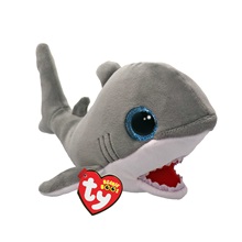BOOS plüss figura FINNEGAN, 15 cm - szürke cápa (3)