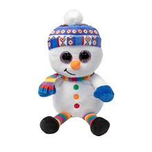 BOOS plüss figura JAKE, 15 cm - hóember kalappal (3)