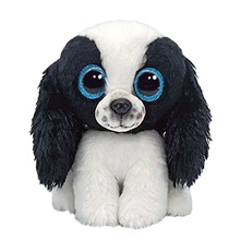 BOOS plüss figura SISSY, 15 cm - fekete/fehér kutya (3)