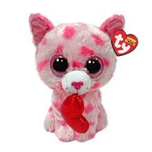 BOOS plüss figura SWEET, 15 cm - macska szívvel (3)