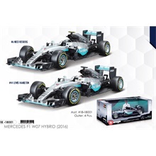 Bburago 1:43 Mercedes F1 W07 Hybrid 2016 autómodell