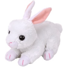 Beanie Babies plüss figura COTTON, 15 cm - fehér nyuszi (3)