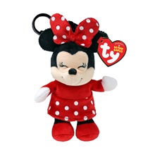 Beanie Babies plüss figura Disney Mickey & Minnie, Clip 8,5 cm - MINNIE (3)