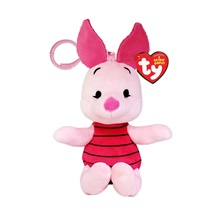 Beanie Babies plüss figura Micimackó - Malacka, Clip 12 cm - PIGLET (3)