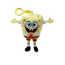 Beanie Babies plüss figura SpongyaBob, Clip 8,5 cm - SPONGYABOB (3)