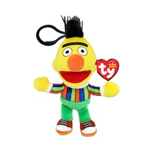 Beanie Babies plüss figura Szezám utca, Clip 8,5 cm - BERT (3)