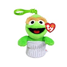 Beanie Babies plüss figura Szezám utca, Clip 8,5 cm - KUKALAKÓ OSZKÁR (3)