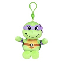 Beanie Babies plüss figura Tini Nindzsa Teknőcök, Clip 8,5 cm - DONATELLO (3)