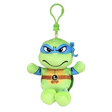 Beanie Babies plüss figura Tini Nindzsa Teknőcök, Clip 8,5 cm - LEONARDO (3)