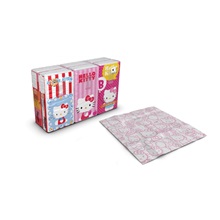 Hello Kitty papír zsebkendő, 4 rétegű, 6x9 db