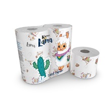 Kartika Lama toalettpapír 4tek./cs 2rétegű, 9,7x12cm, 500 lap