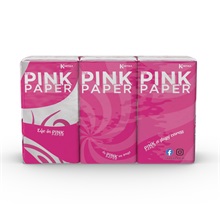 Kartika Pink Paper papírzsebkendő 6x9db 4r. 21x21cm