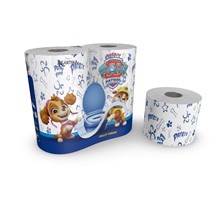 Paw Patrol toalettpapír, 3 rétegű 200 lap/tekercs, 4 tekercs