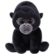 Beanie Babies plüss figura BO, 15 cm - ezüsthátú gorilla (3)