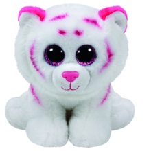 Beanie Babies plüss figura TABOR, 24 cm - rózsaszín-fehér tigris (1)