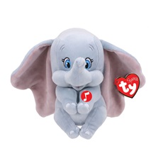 Beanie Babies plüss figura Disney DUMBO, 15 cm - elefánt hanggal (1)