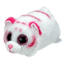 Teeny Tys plüss figura TABOR - pink-fehér tigris (6)