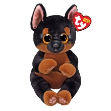Ty Beanie Bellies plüss figura FRITZ, 15 cm - fekete/barna kutya (3)