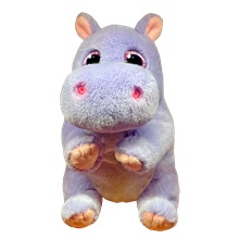 Ty Beanie Bellies plüss figura HENRIETTA, 15 cm - lila víziló (3)