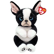 Ty Beanie Bellies plüss figura TINK, 24 cm - fekete/fehér kutya (1)