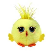 Ty Beanie Bouncers plüss figura BOUNCEY - sárga csibe (3)