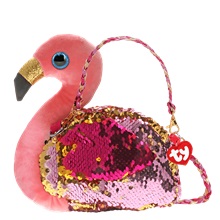 Ty Fashion Sequins flitteres oldaltáska GILDA - flamingó (1)