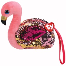 Ty Fashion Sequins flitteres csuklótáska GILDA - flamingó (1)