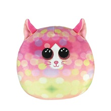 Ty Squish-a-Boos párna alakú plüss figura SONNY, 22 cm - színes macska (1)