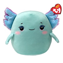 Ty Squishy Beanies párna alakú plüss figura CHARLIE, 22 cm - axolotl (1)