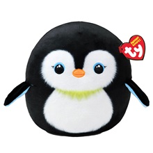 Ty Squishy Beanies párna alakú plüss figura NEVE, 22 cm - pingvin (1)