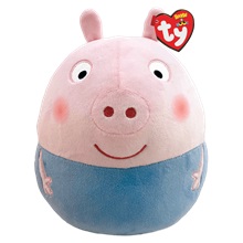 Ty Squishy Beanies párna alakú plüss figura PEPPA MALAC GEORGE, 30 cm (1)