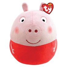 Ty Squishy Beanies párna alakú plüss figura PEPPA MALAC PEPPA, 30 cm (1)
